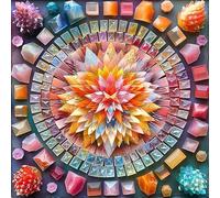 Jigsaw Puzzle for Adults Crystal Puzzles, Gem Crystal Art, Colorful Challenging Rainbow Jigsaw Puzzles as Home Decor_1000pcs