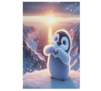 Jigsaw Puzzle for Adults Cute Penguin 1000 Piece Suitable for Children over 12 Years Old Wooden Puzzles (78×53cm)