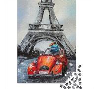 Jigsaw Puzzle for Adults, Date in Paris, 1000 Pieces, 70x50cm/1000pcs; A Calm After-work Activity; Low-dust White Cardboard Pieces