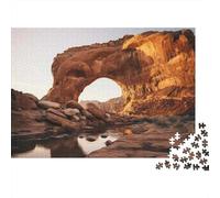 Jigsaw Puzzle for Adults, Desert Archway Reflections, 1000 Pieces, 70x50cm/1000pcs; Low-dust White Pieces for Sorting; Relaxed Solo Time at Home