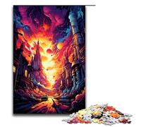 Jigsaw Puzzle for Adults Escape from The Colorful Psychedelia of The City 1000 Pieces Puzzle Great Gift Suitable for And Teenager 14 And Up 1000 PCS(75x50cm)