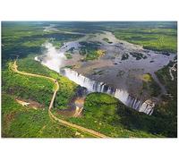 Jigsaw Puzzle for Adults Falls - Oa Tunya Waterfall Puzzle Scenery - Zambia Zimbabwe Africa Landscape Wooden Entertainment Challenge Toy Creative Gifts_500pcs