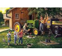 Jigsaw Puzzle for Adults Farm Tractor Repair Challenging Educational Fun Family Activities Games Toys Gifts Wooden Puzzles 1000 Piece