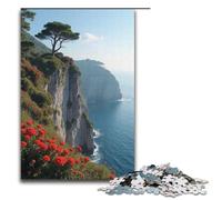 Jigsaw Puzzle for Adults Flowers on The Cliff 1000 Pieces Puzzle Great Gift Suitable for And Teenager 14 And Up 1000 PCS(38x26cm)