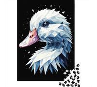 Jigsaw Puzzle for Adults, Geometric Duck, 1000 Pieces, 70x50cm/1000pcs; A Calm After-work Activity; White Pieces with A Smooth Surface