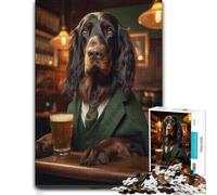 Jigsaw Puzzle for Adults, Gordon Setter in The Pub, 500 PCS
