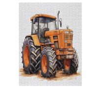 Jigsaw Puzzle for Adults Green Tractor 500 Piece Wood Puzzles Children Challenging Game 55×41cm