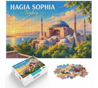 Jigsaw Puzzle for Adults Hagia Sophia Istanbul 1000pcs (70x50cm) Challenge | For a classic tabletop challenge: Adult jigsaw puzzle with 1000 pieces; when a calm, focused hobby suits the moment.
