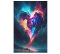 Jigsaw Puzzle for Adults Heart 1000 Piece Suitable for Children over 12 Years Old Wooden Puzzles （78×53cm）