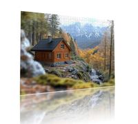 Jigsaw Puzzle for Adults Houses Difficult 1000 pieces Adult Kids Toddler Puzzles Age 4-6 Landscape Mini Jigsaws 5-8 Year Olds Toys, Fun Challenging Brainteasing, Decoration and Gifts 19.7x29.5in t-88
