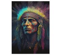 Jigsaw Puzzle for Adults Indians 300 Piece Wood Puzzles Children Challenging Game 42×30cm