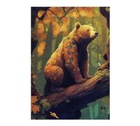 Jigsaw Puzzle for Adults, Into The Wild BearKing 2, 300 PCS
