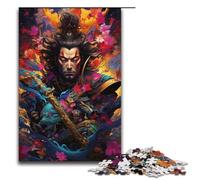 Jigsaw Puzzle for Adults Japanese Sakura Samurai 1000 Pieces Puzzle Great Gift Suitable for And Teenager 14 And Up 1000PCS(38x26cm)