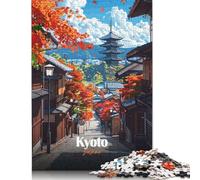 Jigsaw Puzzle for Adults Kyoto Japan Autumn Landscape 1000 Pieces Jigsaw Puzzle Wooden Puzzle Suitable for Adults And 18 And Up Family Puzzle Game 1000pcs (75x50cm)