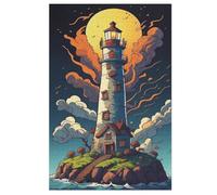 Jigsaw Puzzle for Adults Lighthouse 1000 Piece Suitable for Children over 12 Years Old Wooden Puzzles （78×53cm）
