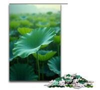 Jigsaw Puzzle for Adults Lotus Leaf Field 1000 Pieces Puzzle Great Gift Suitable for And Teenager 14 And Up 1000 PCS(75x50cm)