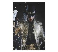 Jigsaw Puzzle for Adults M J Rock Singer 1000 Pieces Modern Design Cardboard High Resolution Poster Ages12+-50x70cm