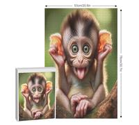 Jigsaw Puzzle for Adults Monkey 1000 Piece Suitable for Children over 12 Years Old Wooden Puzzles （78×53cm）