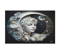 Jigsaw Puzzle for Adults Moon God 1000 Piece Suitable for Children over 12 Years Old Wooden Puzzles （75×50cm）