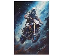 Jigsaw Puzzle for Adults Motocross 1000 Piece Wood Puzzles Children Challenging Game （78×53cm）