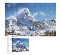 Jigsaw Puzzle for Adults -Mount Everest World’s Tallest Mountain-Pieces Fit Together Perfectly 1000 Pieces Jigsaw Puzzle with Hidden Images