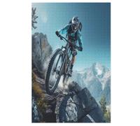Jigsaw Puzzle for Adults Mountain Bike 1000 Piece Suitable for Children over 12 Years Old Wooden Puzzles (78×53cm)