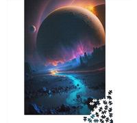 Jigsaw Puzzle for Adults Neon Nova 1000 Piece Jigsaw Puzzles Wooden Puzzle for Adults& Age 18 Years Up Educational Game 1000pcs (75x50cm)