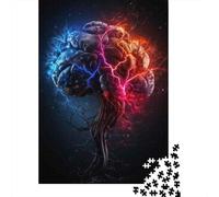 Jigsaw Puzzle for Adults, Neuroscience Brain Function Explained, 1000 Pieces, 70x50cm/1000pcs, White Card Pieces for Easy Sorting; Relaxed Solo Time at Home