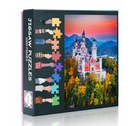 Jigsaw Puzzle for Adults Neuschwanstein Castle-Collectible Puzzle, Germany Castle 1000 Piece Jigsaw Puzzles, Relaxing and Stress Relief, Autumn in Bavarian Alps Puzzles for Game Nights(50.5x70.5cm)