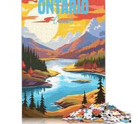 Jigsaw Puzzle for Adults Ontario Canada 1000 Piece Jigsaw Puzzles Paper Puzzle for Adults& Age 18 Years Up Educational Game 38x26cm/1000pcs