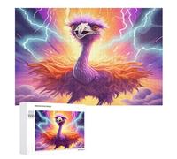 Jigsaw Puzzle for Adults Ostrich 1000 Piece Suitable for Children over 12 Years Old Wooden Puzzles （75×50cm）