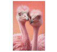 Jigsaw Puzzle for Adults Ostrich 1000 Piece Wood Puzzles Children Challenging Game 78×53cm