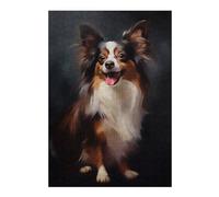 Jigsaw Puzzle for Adults, Papillon Dog, 300 PCS