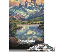 Jigsaw Puzzle for Adults Patagonia Landscape Art Print 1000 Piece Jigsaw Puzzles Paper Puzzle for Adults& Age 18 Years Up Educational Game 38x26cm/1000pcs