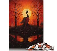 Jigsaw Puzzle for Adults Peaceful Phoenix 1000 Pieces Jigsaw Puzzle Wooden Puzzle Suitable for Adults And 18 And Up Family Puzzle Game 1000pcs (75x50cm)