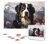 Jigsaw Puzzle for Adults Personalized Wooden Puzzle 1000 Pieces Photo Puzzle Picture Jigsaw Bernese Mountain Dog Custom Jigsaw Puzzles Wedding Puzzles for Birthday Christmas