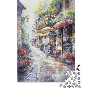 Jigsaw Puzzle for Adults, Rainy Day in Paris, 1000 Pieces, 38x26cm/1000pcs; A Calm After-work Activity; White Cardboard for Simple Sorting