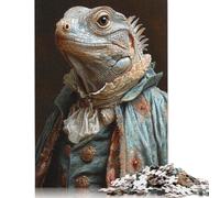 Jigsaw Puzzle for Adults Renaissance Iguana 1000 Piece Jigsaw Puzzles Wooden Puzzle for Adults& Age 18 Years Up Educational Game 1000pcs (75x50cm)