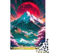 Jigsaw Puzzle for Adults, Ruby Ridge, 1000 Pieces, 38x26cm/1000pcs; Low-dust White Pieces for Sorting; A Calm After-work Activity