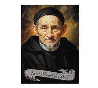 Jigsaw Puzzle for Adults, Saint Vincent De Paul Portrait, 500 PCS