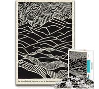Jigsaw Puzzle for Adults, Scandinavian Landscape Print, 500 PCS