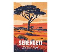 Jigsaw Puzzle for Adults, Serengeti National Park, 1000 PCS
