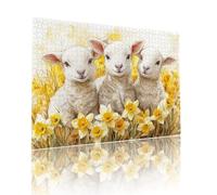 Jigsaw Puzzle for Adults Sheep Difficult 5000 pieces Adult Kids Toddler Puzzles Age 4-6 Animal Mini Jigsaws 5-8 Year Olds Toys, Fun Challenging Brainteasing, for Decoration and Gifts 41.3x61.4in t-976