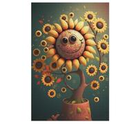 Jigsaw Puzzle for Adults Sunflower 1000 Piece Suitable for Children over 12 Years Old Wooden Puzzles （78×53cm）