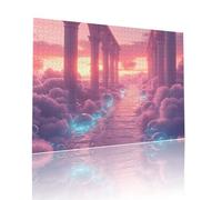Jigsaw Puzzle for Adults Sunset Difficult 200 pieces Adult Kids Toddler Puzzles Age 4-6 Dream Mini Jigsaws 5-8 Year Olds Toys, Fun Challenging Brainteasing, for Decoration and Gifts 9.8x13.8in t-590