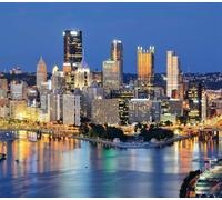Jigsaw Puzzle for Adults Sunset Jigsaw Puzzles Pittsburgh Pennsylvania America City Skyline Challenging Games Fun Toy Cityscape Gift Suitable Family Friends_1000pcs