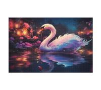 Jigsaw Puzzle for Adults Swan 1000 Piece Suitable for Children over 12 Years Old Wooden Puzzles （75×50cm）