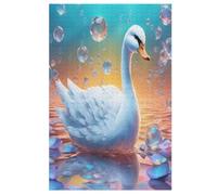 Jigsaw Puzzle for Adults Swan 1000 Piece Suitable for Children over 12 Years Old Wooden Puzzles 78×53cm
