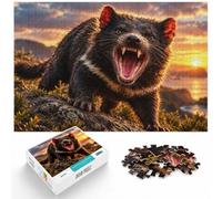 Jigsaw Puzzle for Adults Tasmanian Devil Sunset Roar 1000pcs (38x26cm) | For a seasonal gift for jigsaw enthusiasts: Adult jigsaw puzzle with 1000 pieces suits quiet days around New Year.
