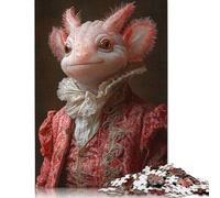 Jigsaw Puzzle for Adults The Elegant Axolotl 500 Pieces Jigsaw Puzzle Wooden Puzzle Suitable for Adults And 18 And Up Family Puzzle Game 500pcs (52x38cm)